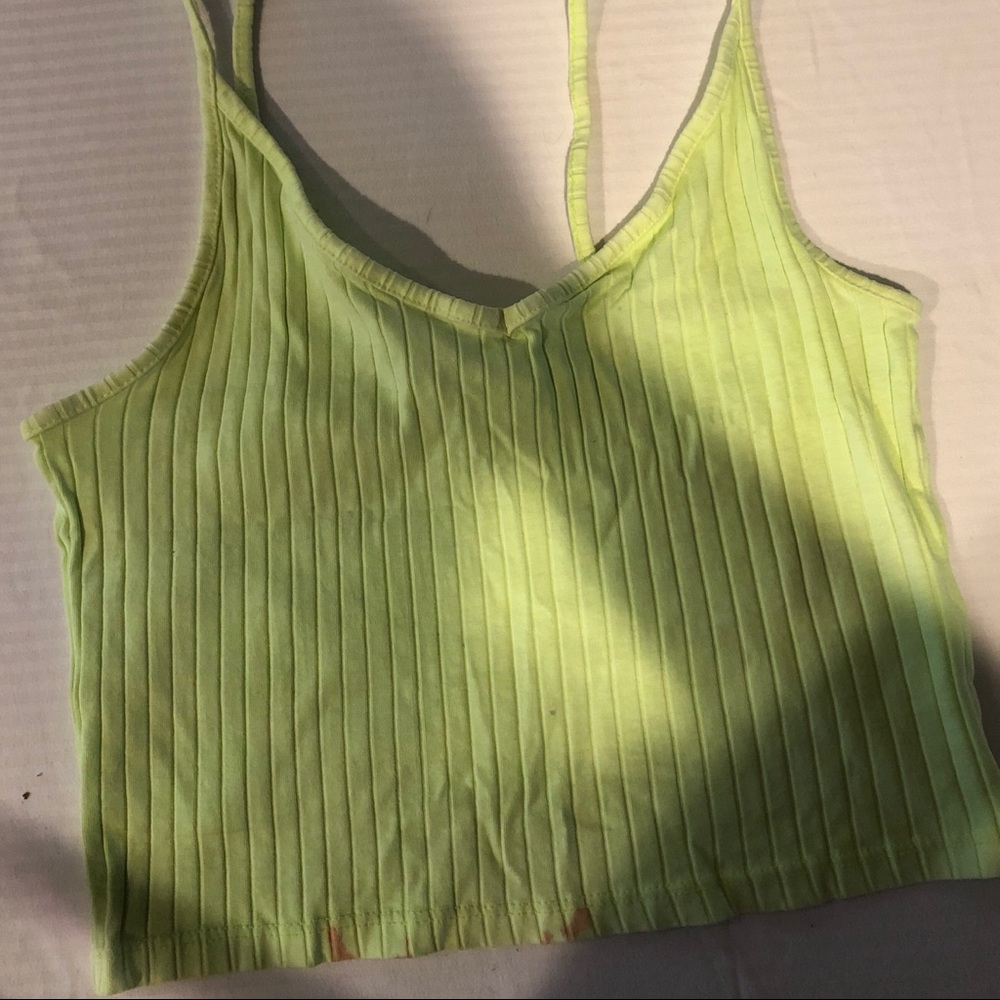 Neon Green crop top
